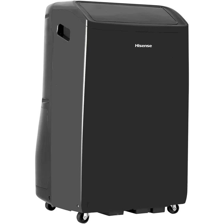 HiSense Hisense 10,000 BTU Smart Portable Inverter Air Conditioner with Quiet, High Efficiency Operation and Wi-fi Controls, AC Unit for Apartment, Living Room, Medium Rooms up to 450 Square Feet in Black