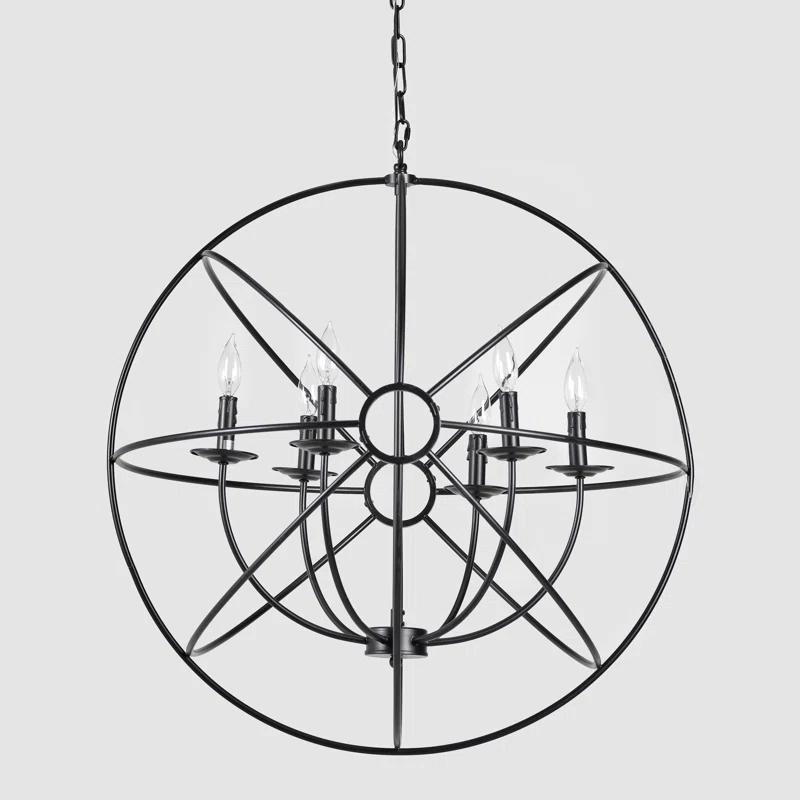 Classic Home Voltaire 6 - Light Globe Chandelier
