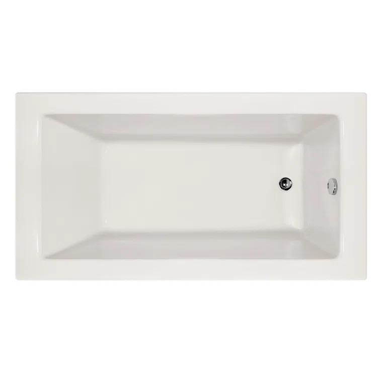 Hydro Systems Sydney 60'' x 32'' Alcove / Tile In Whirlpool Acrylic Bathtub SYD6032AWP-BON-RH-WOV.WHI