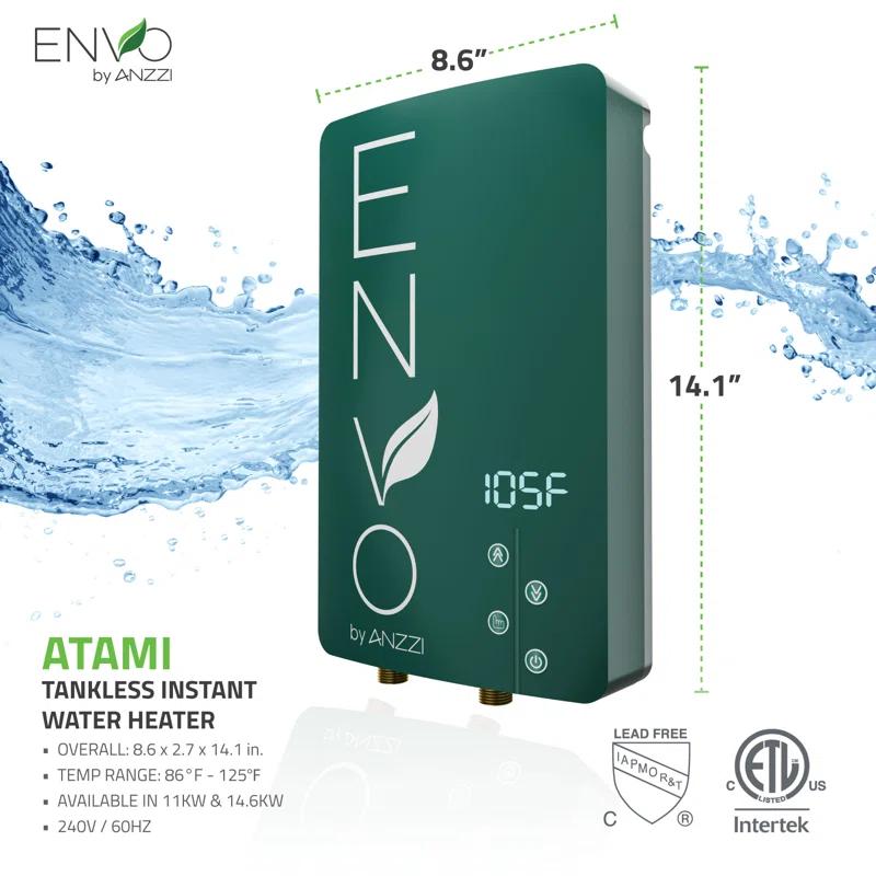 ANZZI WH-AZ146-M2-2PK 240 Electric Tankless Water Heater (Set of 2)