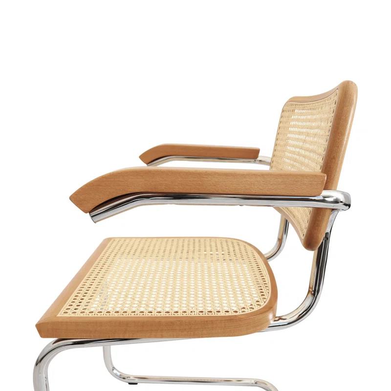 Breuer Chair Company Marcel Breuer Cesca Cane Cantilever Dining Armchair Arm Chair