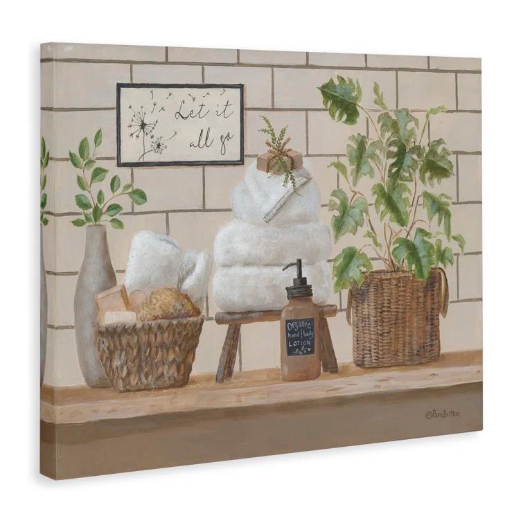 Stupell Industries " Comforting Bathroom Spa Still Life " by Pam Britton Painting Print