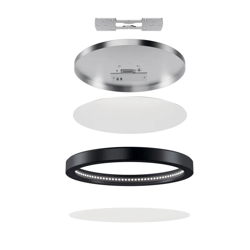 Kichler Lighting Ara Integrated 9.25" LED Flush Mount in a Black Finish