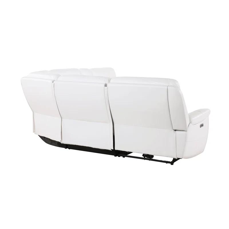 Global Furniture USA Faux Leather Power Reclining Sectional