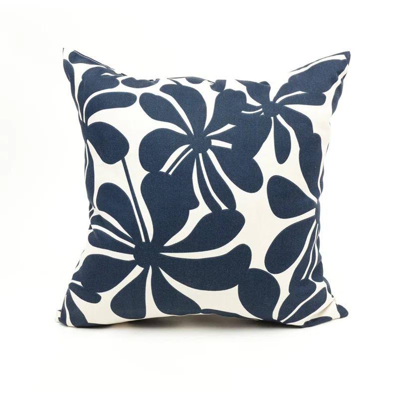 Majestic Home Goods Plantation Floral Indoor/Outdoor Reversible Throw Pillow