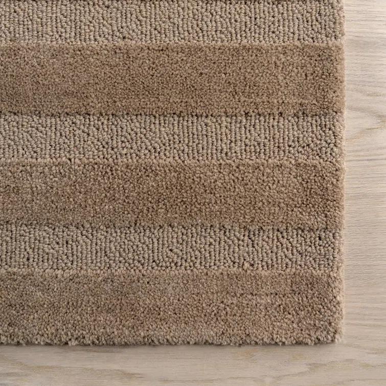 Ebern Designs Vestry Striped Wool Area Rug