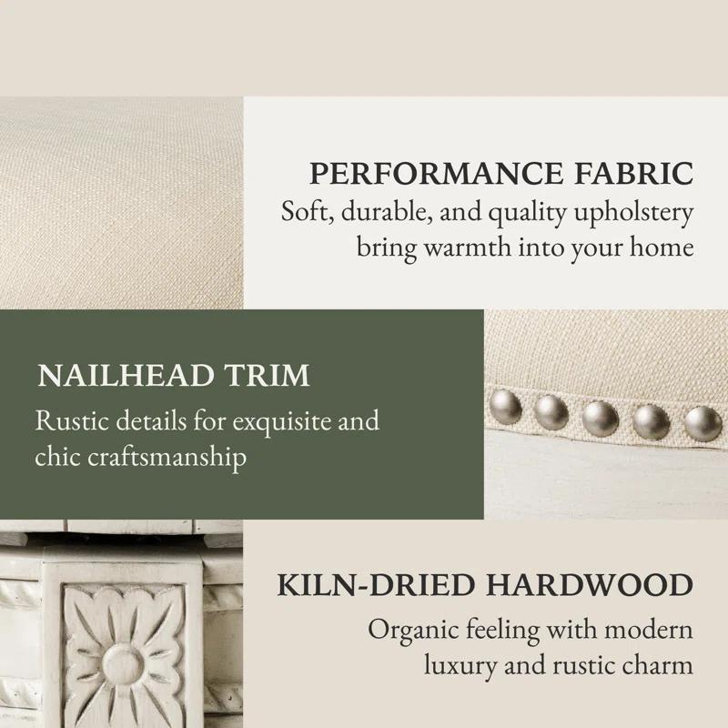 Maven Lane Maven Lane Pullman Stool with Fabric Upholstery