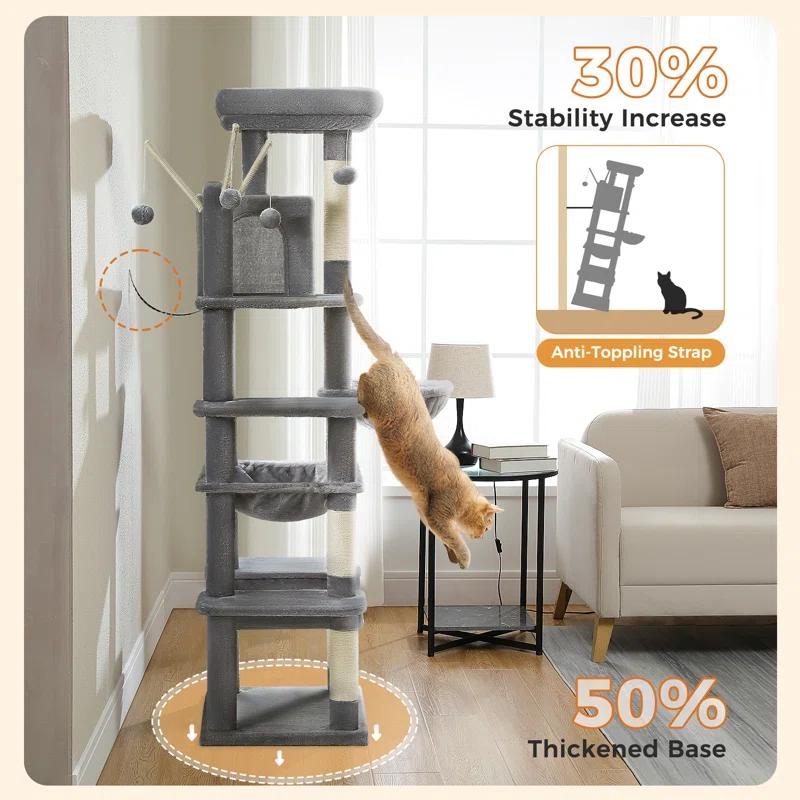 Archie & Oscar™ Indoor Cat Tower with Sisal Scratching Post