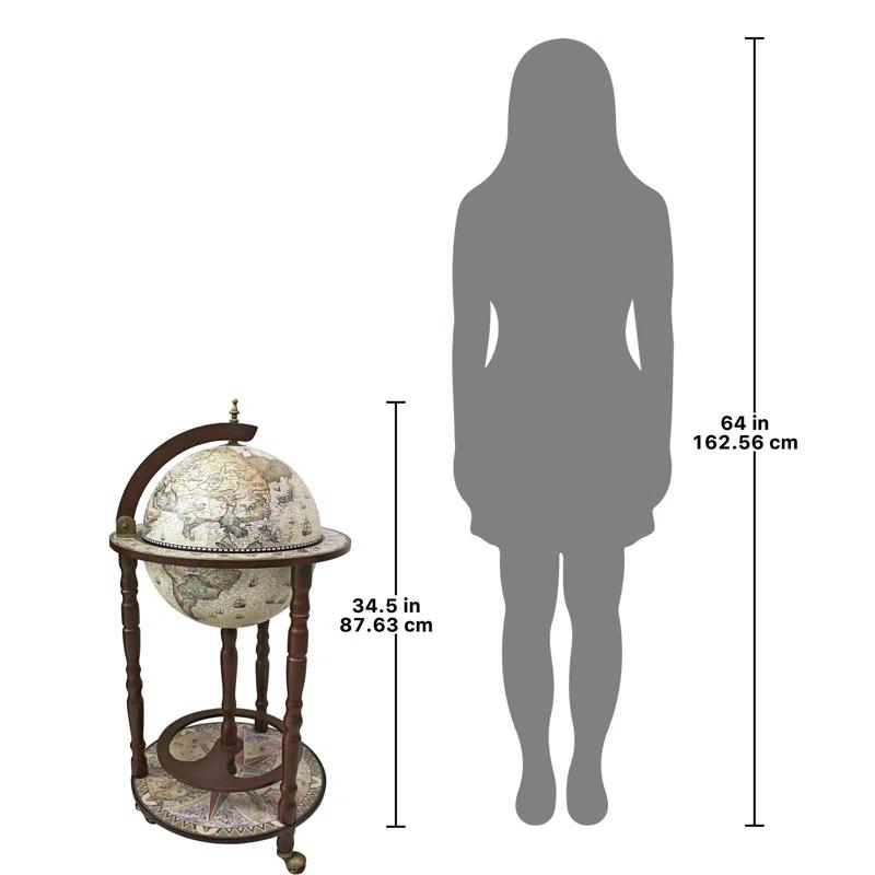 Design Toscano Crema Durata Replica Globe Bar