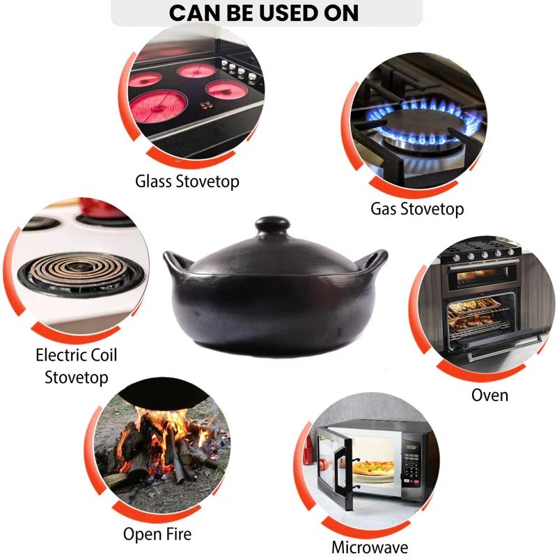 Ancient Cookware Ancient Cookware Enameled Cast Iron Round Braiser with Lid