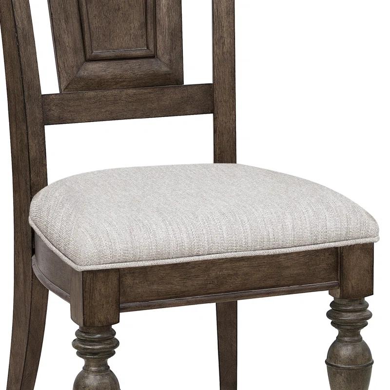 Pulaski Furniture Woodbury Wooden Side Chair in Cowboy Boots Brown (Set of 2)