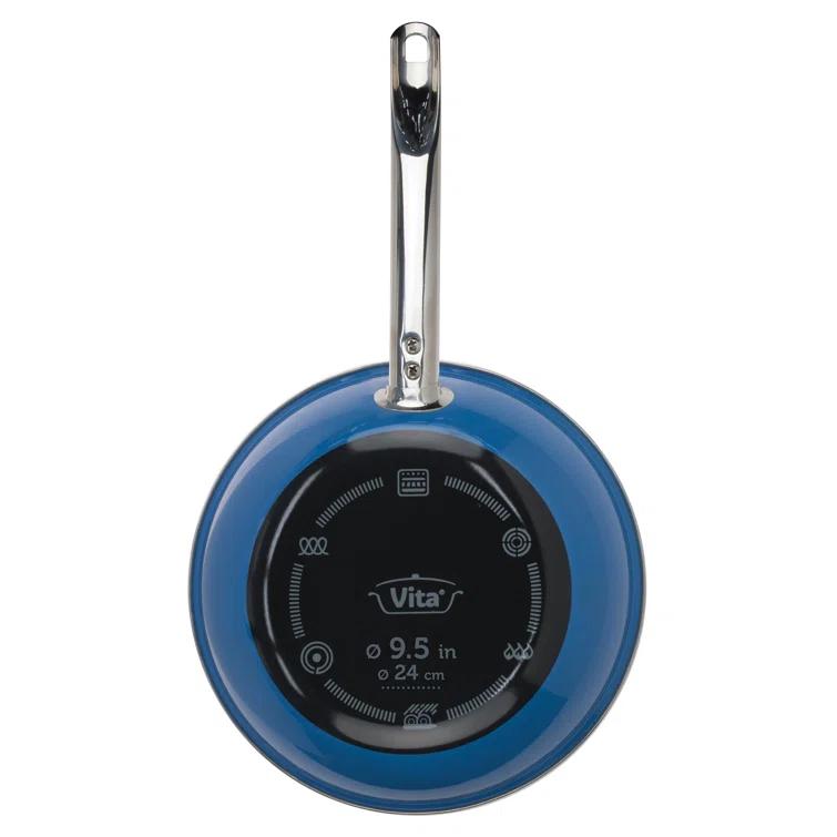 Vita Vitro Acciaio 4 - Piece Non-Stick Enamelware Cookware Set