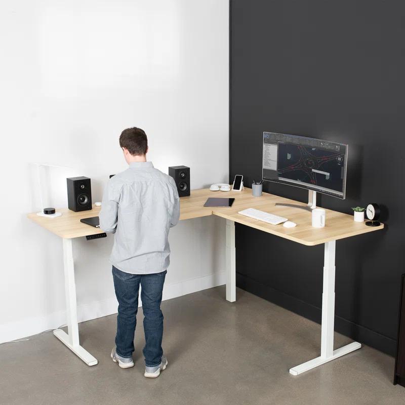 Vivo VIVO Electric 77" x 71" Corner Stand Up Desk, 3E7B Series