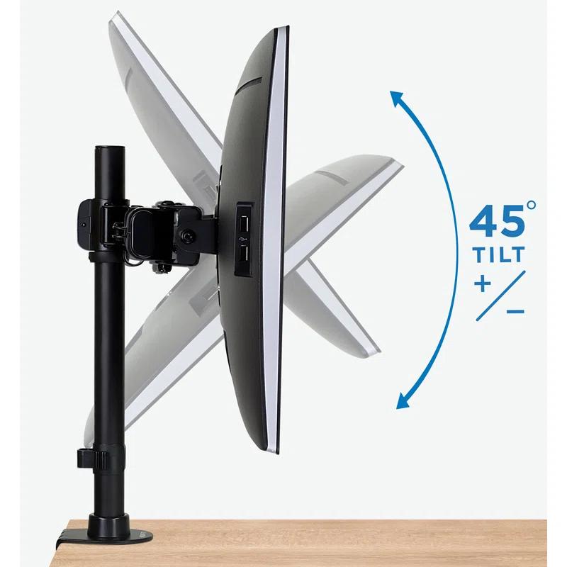 Mount-it Height Adjustable Universal 2 Screen Desk Mount