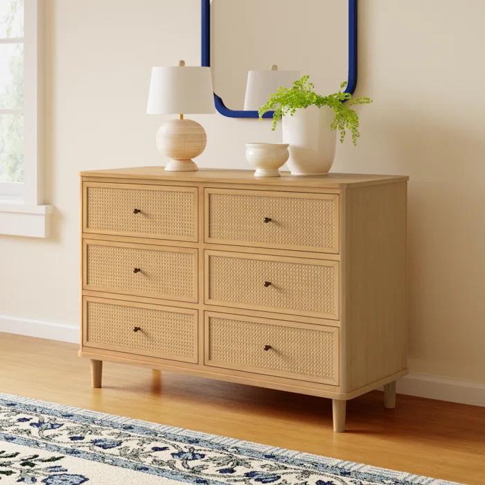 Marin 6 Drawer 19.49" W Dresser