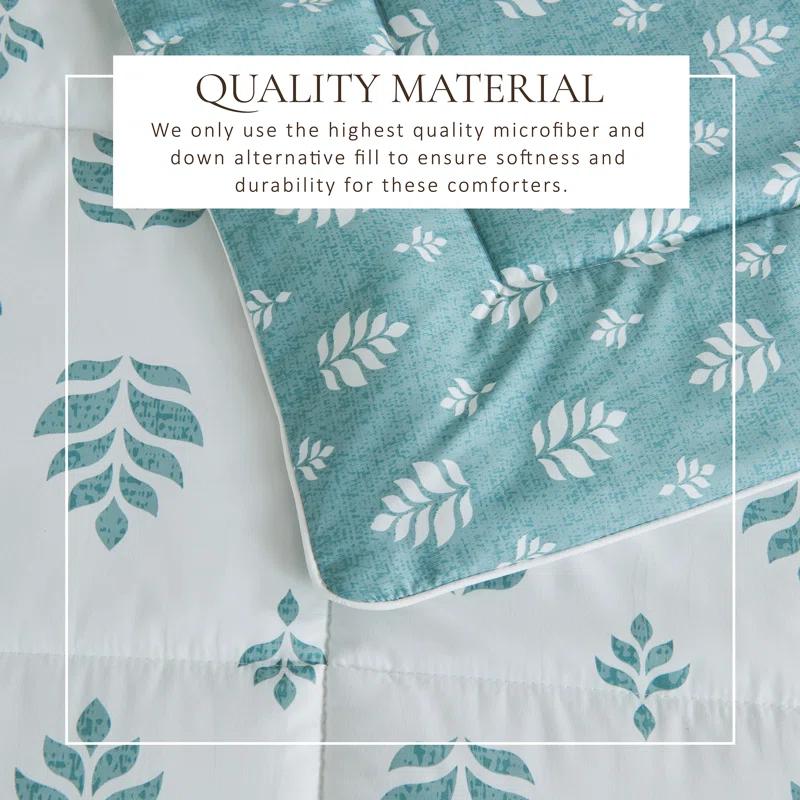 FreshFolds Reversible Microfiber Comforter Set with Shams