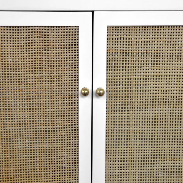 Worlds Away Alden Solid Wood Accent Cabinet