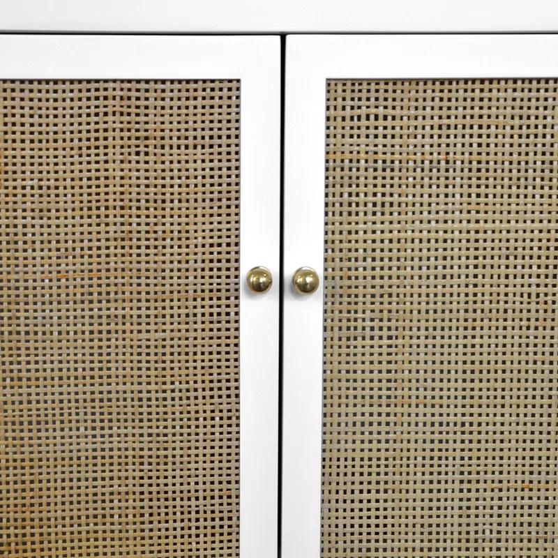 Worlds Away Alden Solid Wood Accent Cabinet