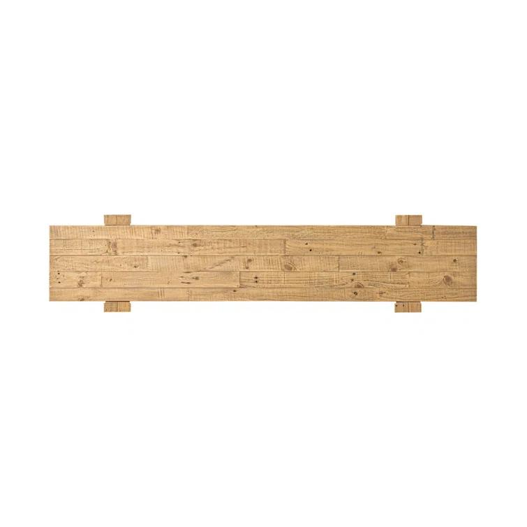 Light Blonde Pine Solid Wood Console Table with Storage