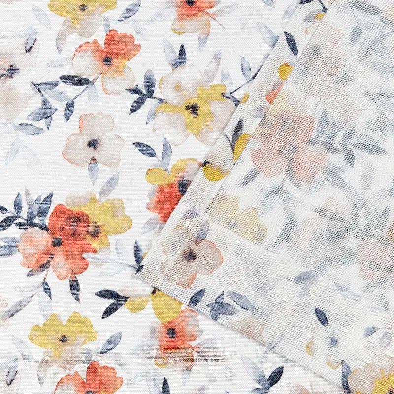 Nicole Miller Nicole Miller New York Hattie Light Filtering, Semi Sheer Rod Pocket Curtain Panels (Set of 2)