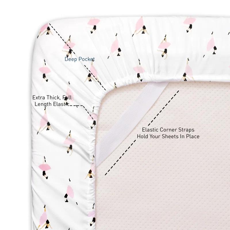 Sweet Home Collection Ballerina Bed Sheet Set