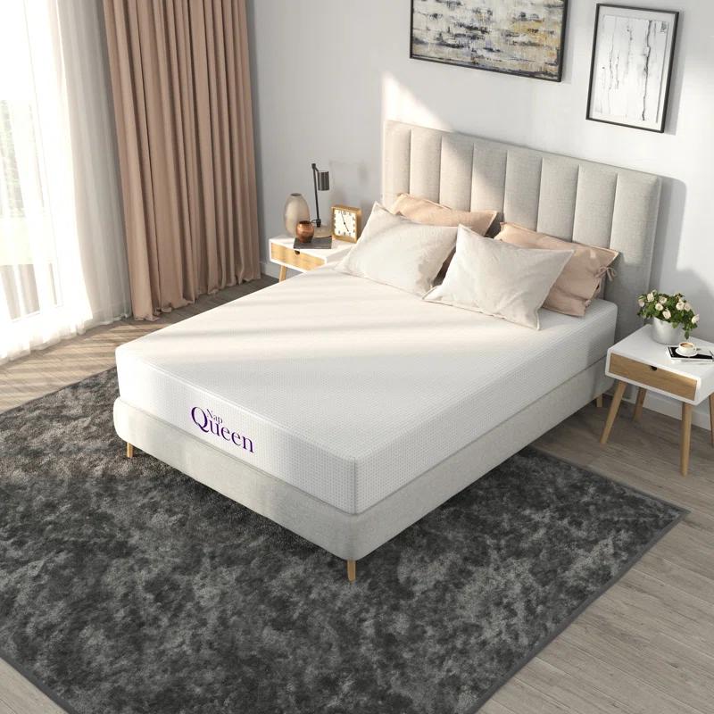 Nap Queen Charlotte, Bamboo Charcoal Infused Medium Firm Memory Foam Mattress & Reviews | Wayfair