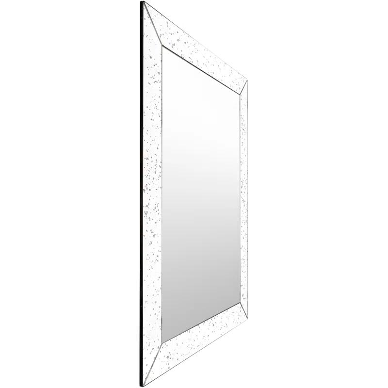 Latitude Run® Crystalline Mirror Flat Wall Mirror