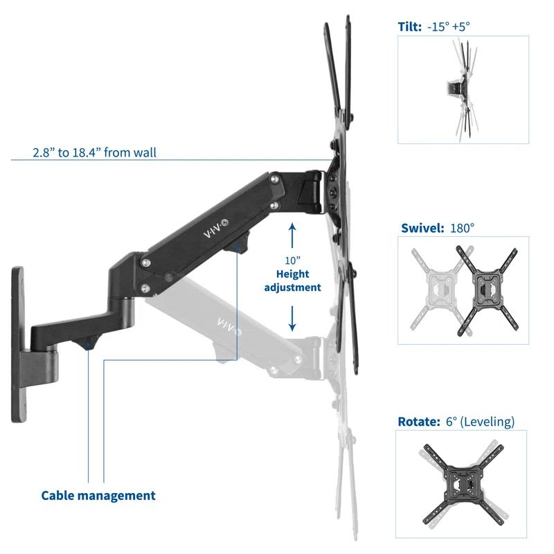 Vivo Premium Aluminum TV Wall Mount