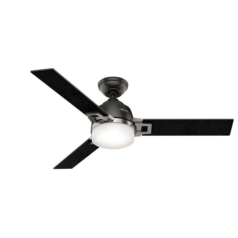 48'' Leoni 3 - Blade Standard Ceiling Fan with Remote Control and Light Kit Included