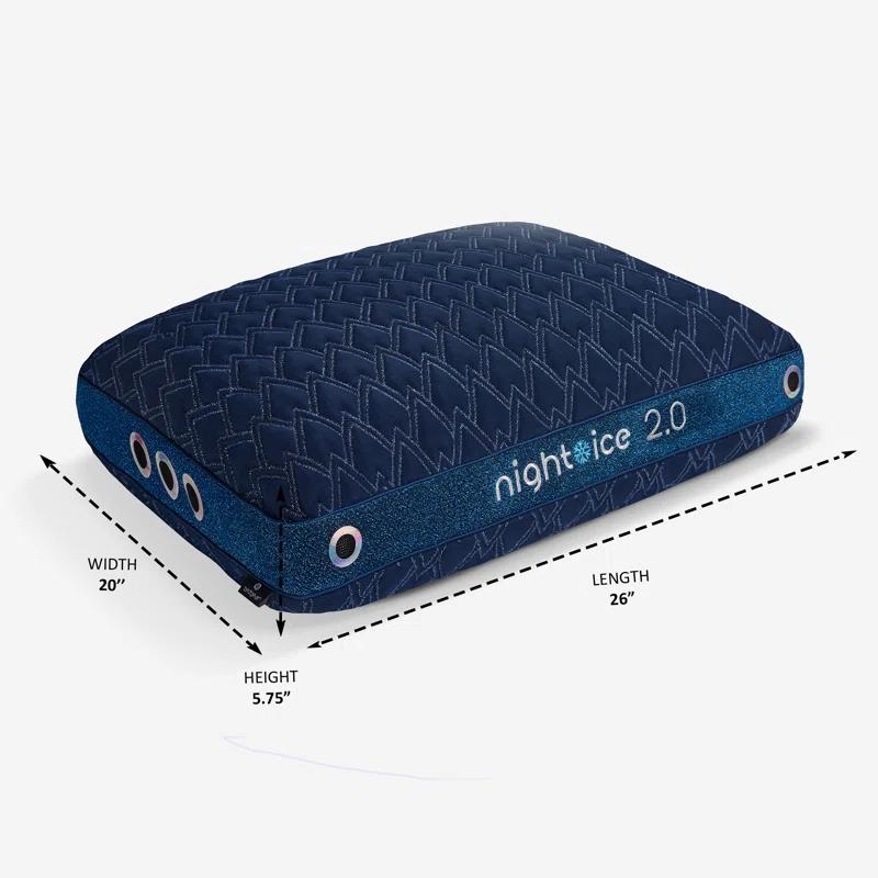 Bedgear Bedgear Night Ice Performance Pillow - Triple Cooling - Medium Soft for All Sleep Positions