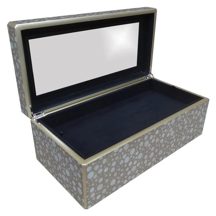 Arcadia Home Handmade Reverse Painted Mirror Rectangular Box