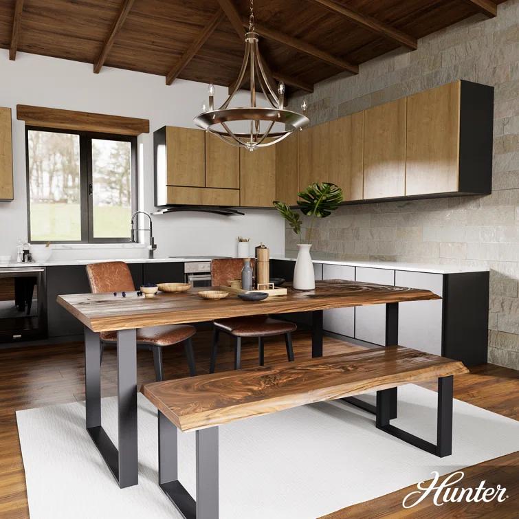 Hunter Fan Perch Point 5 Light Candle Style Wagon Wheel Chandelier