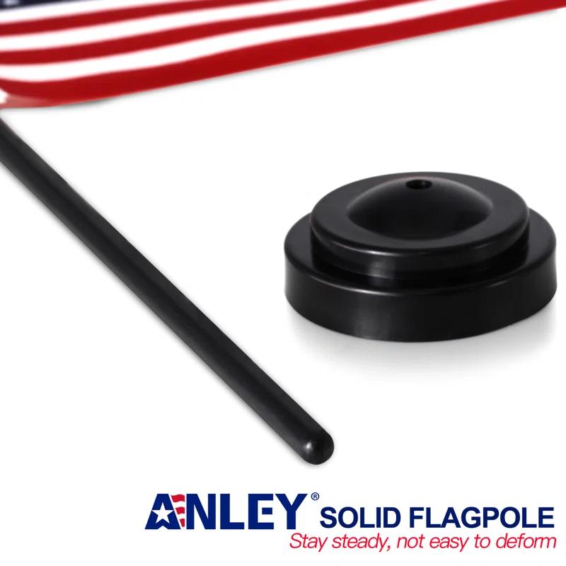 ANLEY Double Sided Polyester Independence Day Flag Set