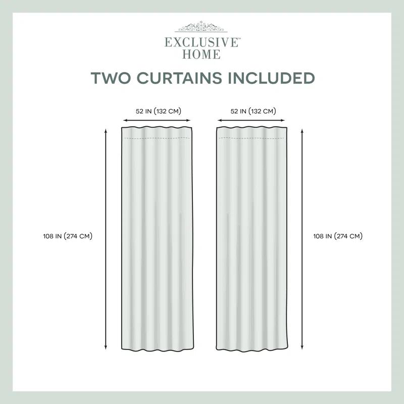 Amalgamated Textiles Polyester Curtain Pair