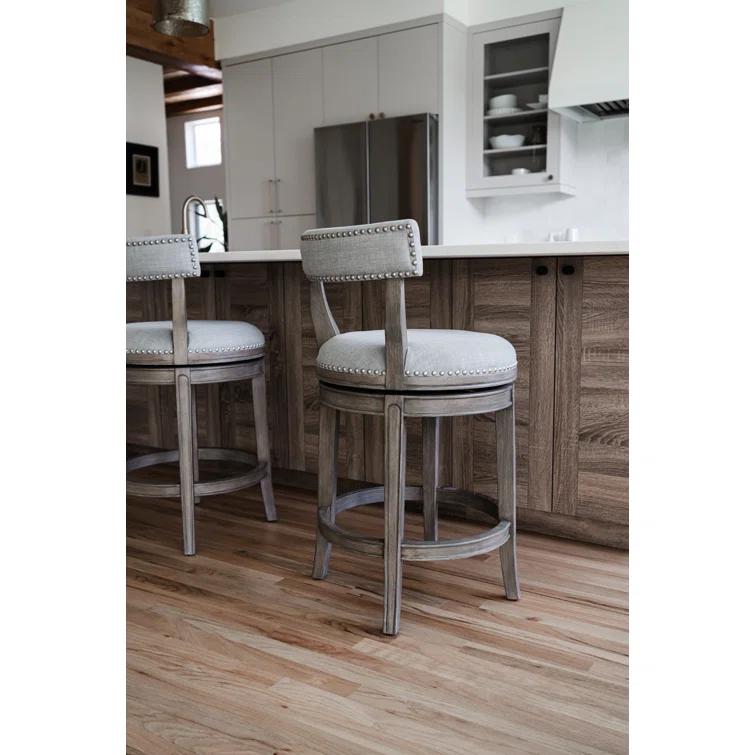 Maven Lane Maven Lane Alexander Stool with Fabric Upholstery