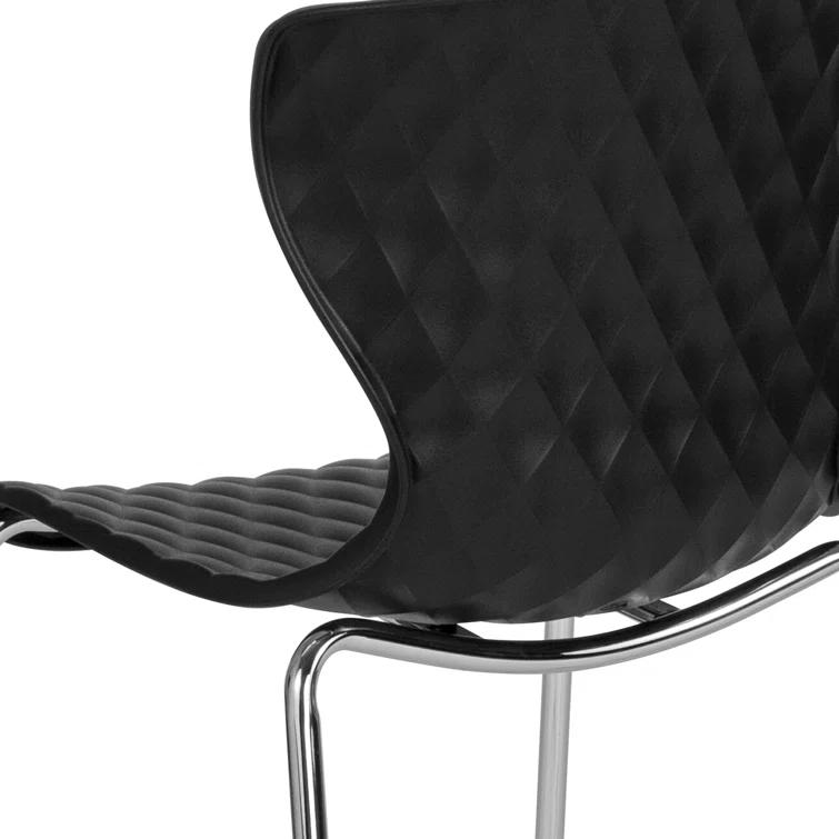 Flash Furniture Lowell Contemporary Design Plastic Stack Chair (Set of 4)