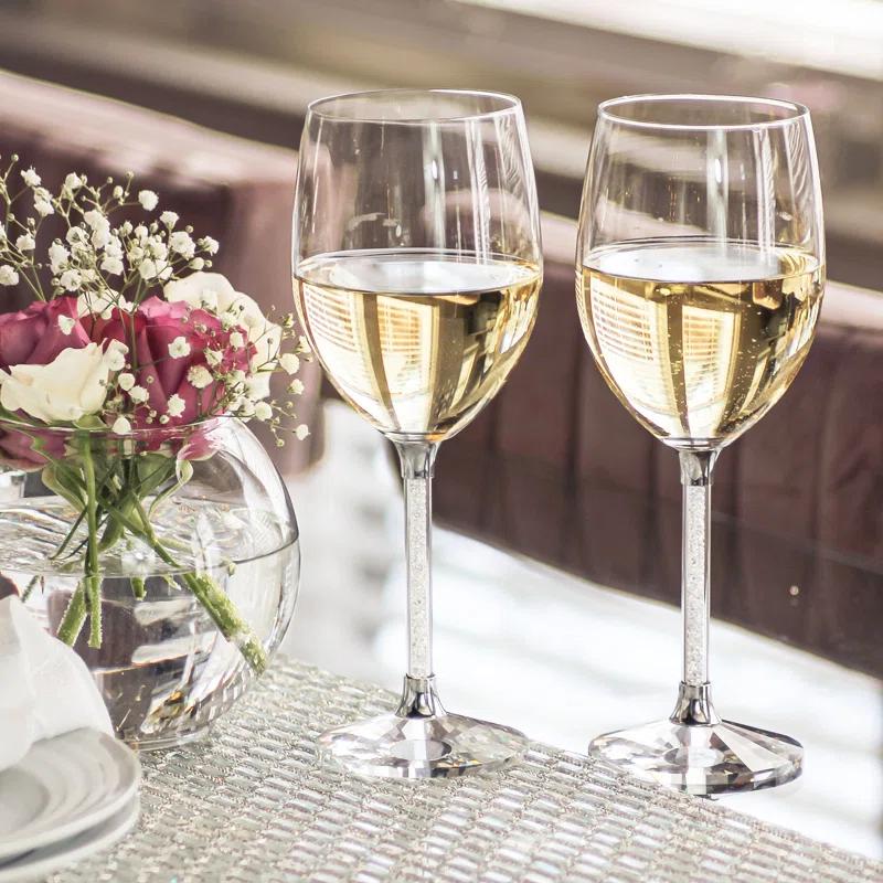 Sparkles Home Vetrina Stem Wine Glass Set