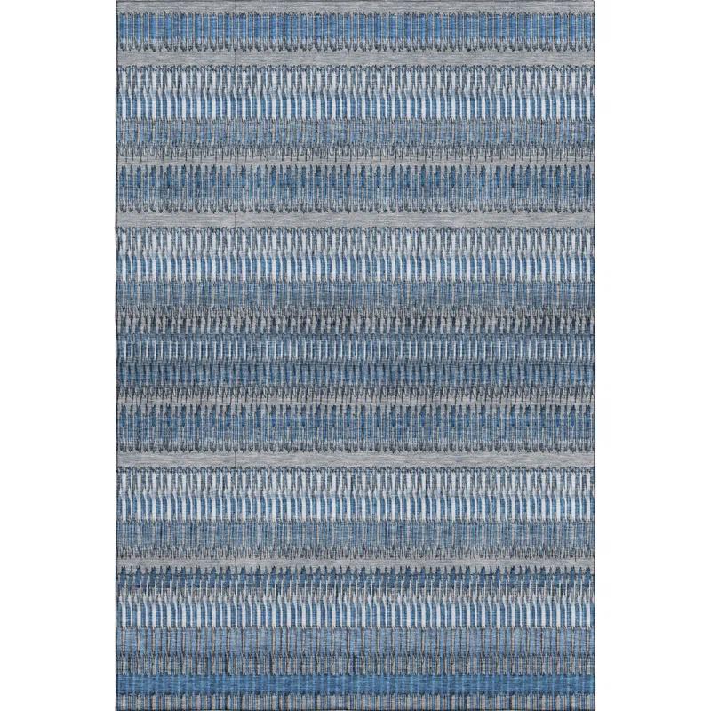 Premium Machine Washable Cerrito AMF589 Blue Rug