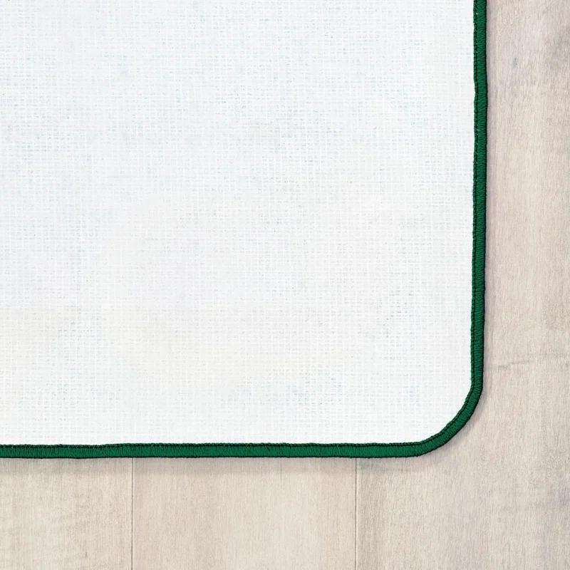 Carpets for Kids Pixel Perfect™ Alphabet Wood Stumps in Grass Tufted Brown/Green Area Rug