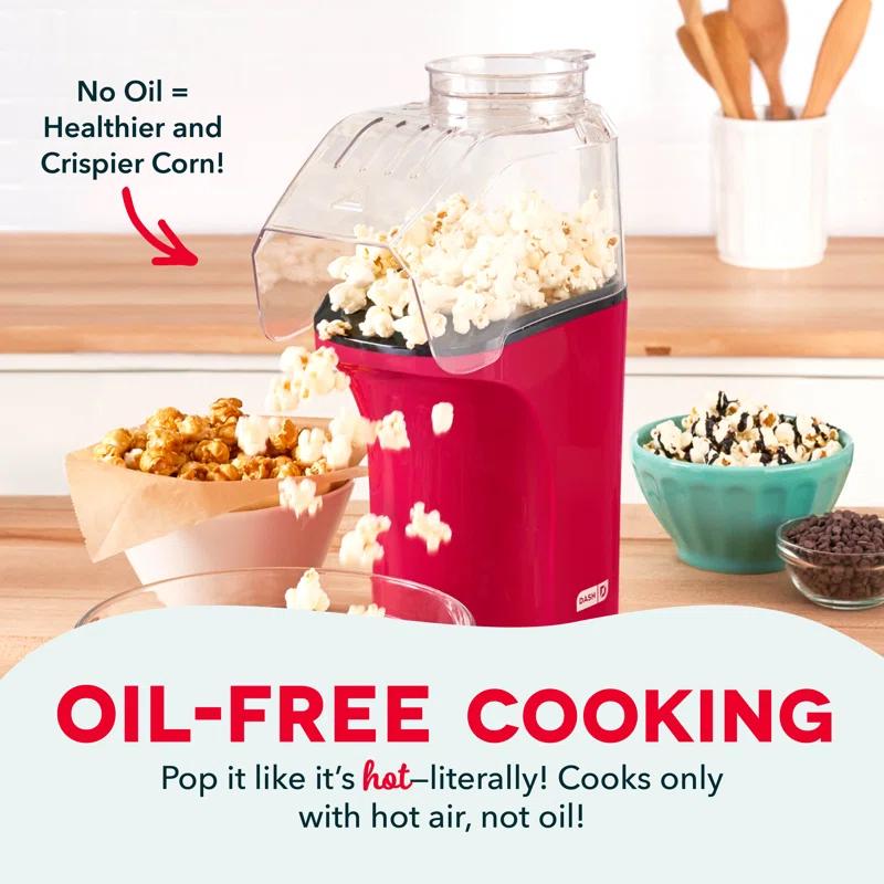 Dash Fresh 16 Cooked Cup Hot Air Popcorn Popper