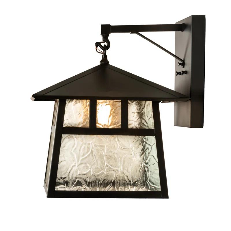 Meyda Lighting Double Bar Mission Solid Brass Armed Sconce