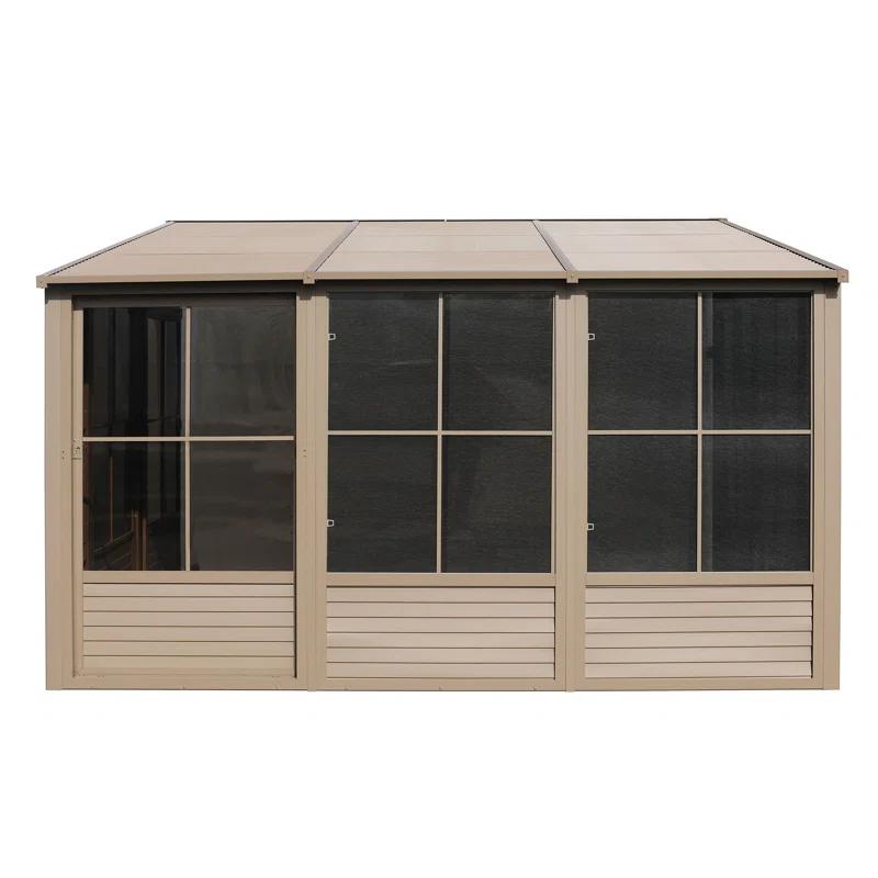 Gazebo Penguin Florence Wall-Mounted Solarium with Metal Roof