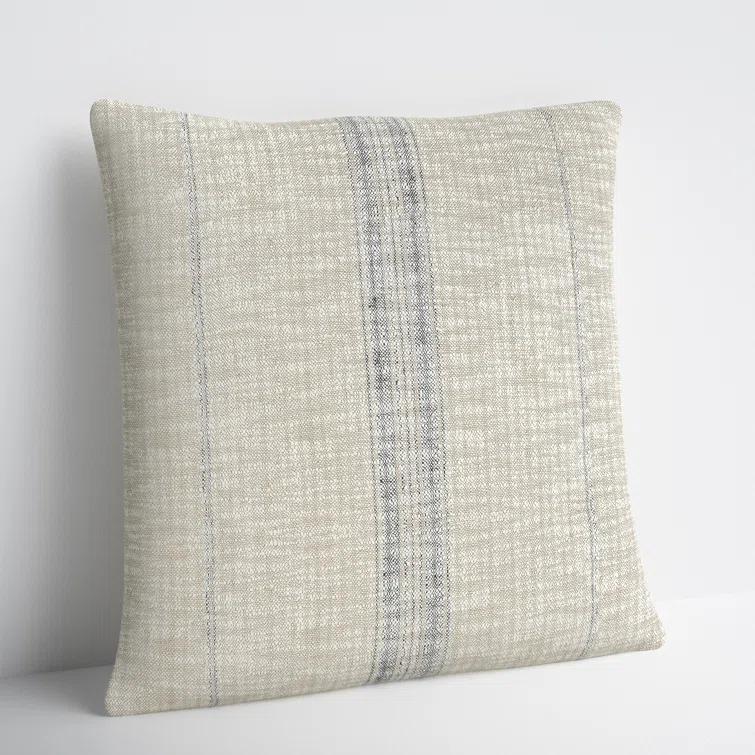Lamina Pillow - Natural and Black / 22" x 22"