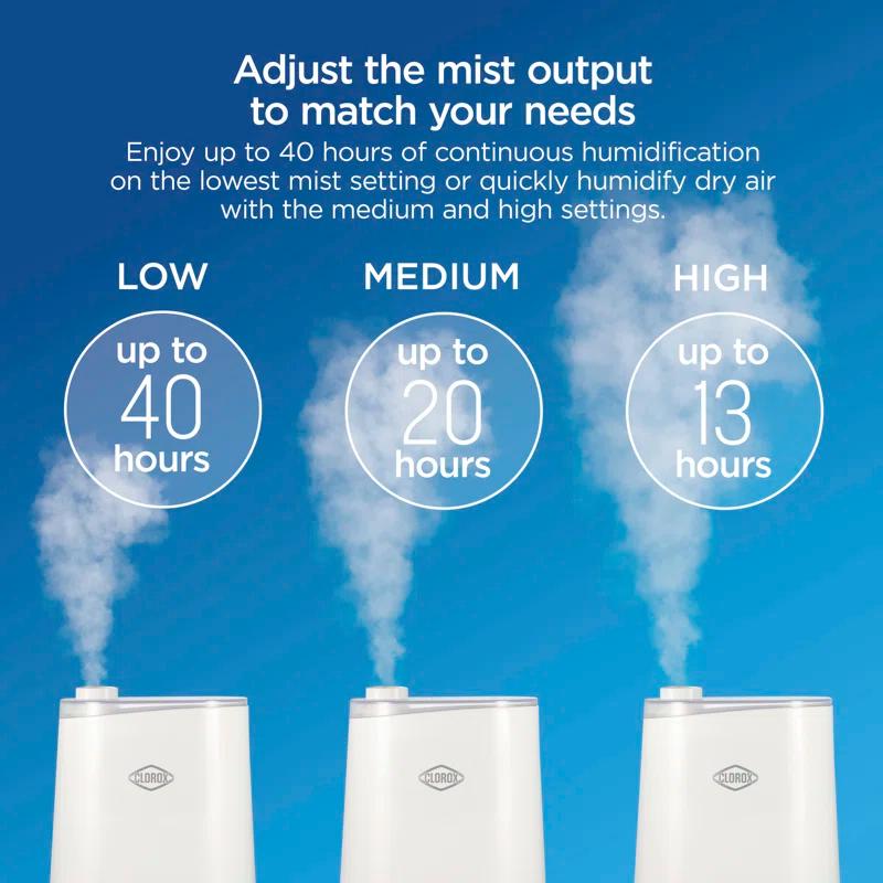 Clorox Clorox Cool Mist Ultra Clean Cool Mist Humidifier With UV Led Light
