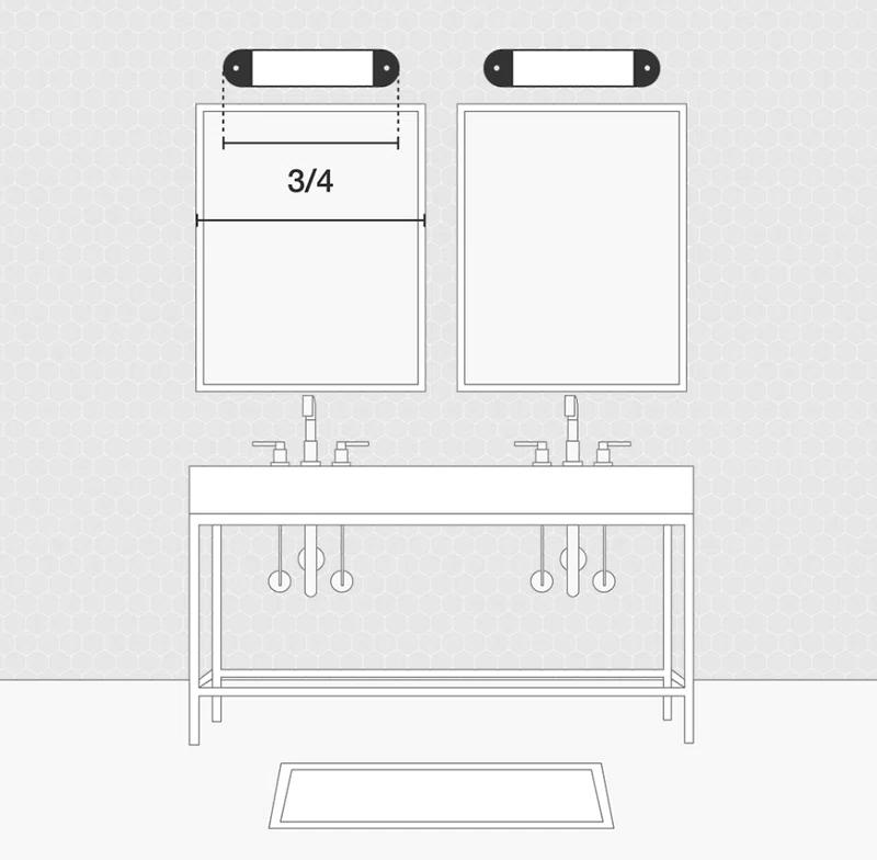Sadaris 3-Light Dimmable Vanity Light