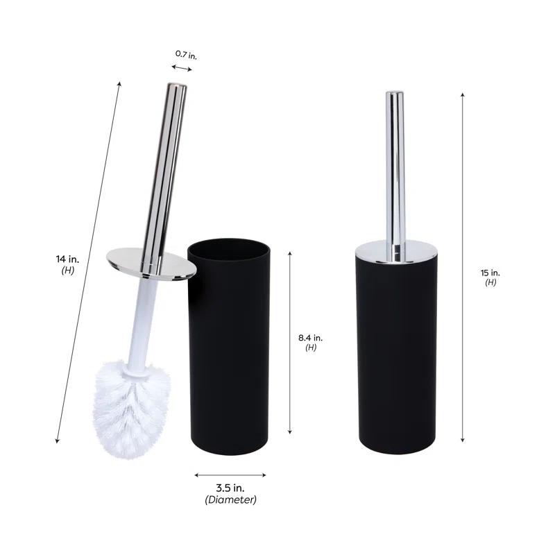 Bath Bliss Bath Bliss Plastic Toilet Brush Set (Set of 2)