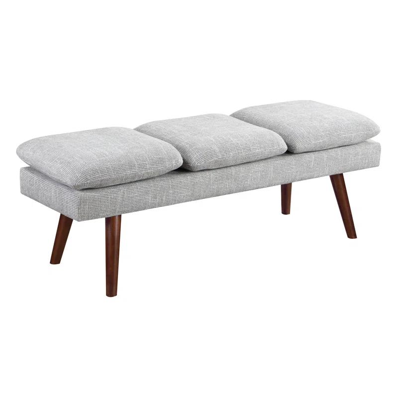 George Oliver Raynika 54" Mid-Century Bench
