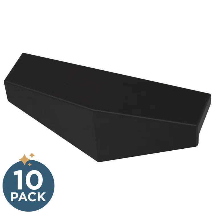 Franklin Brass Half Diamond Dual Mount Kitchen Cabinet or Furniture Drawer 3" Center Finger Pull Multipack (Set of 10)