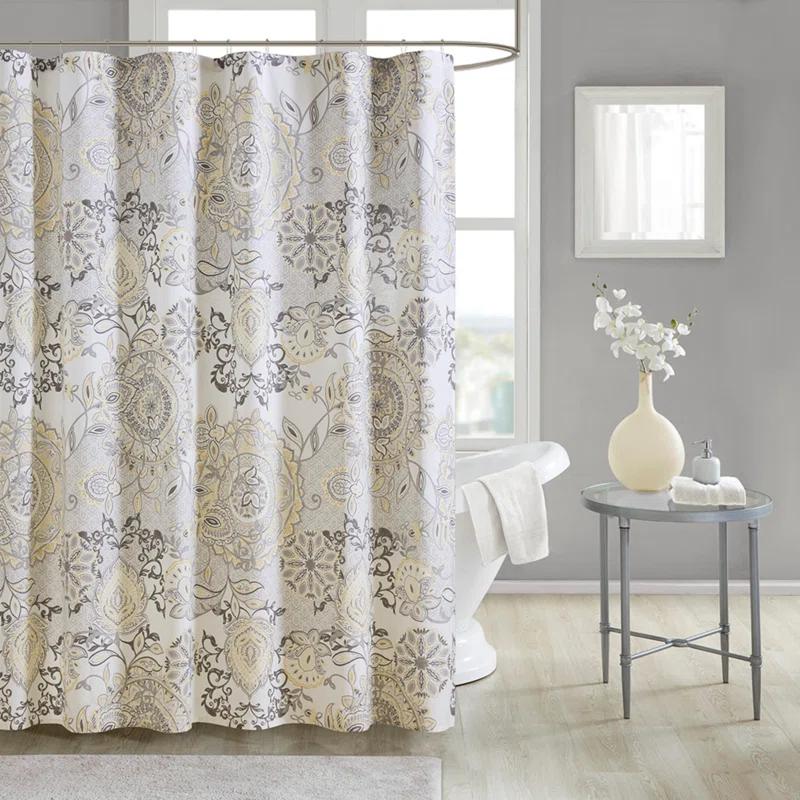 Madison Park Isla 100% Cotton Shower Curtain & Reviews | Wayfair