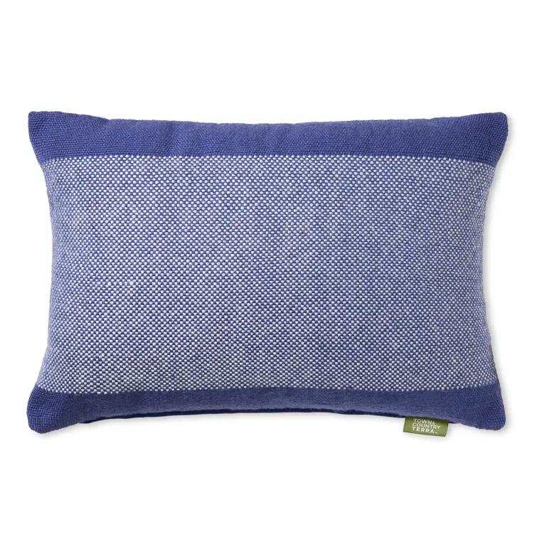 Town & Country Living TOWN & COUNTRY TERRA Alara Solid Border Indoor Outdoor Decorative Pillow 20"x20"